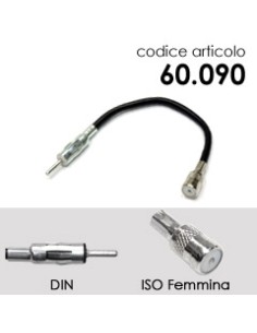 CAVETTO MONTAGGIO ANTENNA MASCHIO FEMMINA C/CAVO