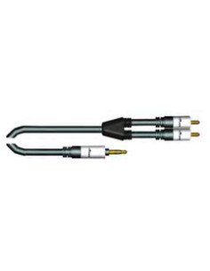 CAVO AUDIO RIDUTTORE TOP QUALITY 1 JACK 3,5mm AUX A 2 RCA...