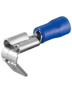 Faston spina - presa, blu - 6.3 mm x 0.8 mm 15 Cavo Max...
