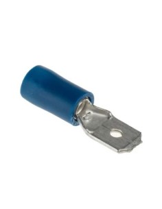 Fast-on Maschio isolato 6,3x0,8 colore Blu per cavo max...