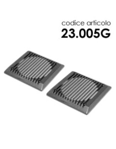 GRIGLIE PER BOX FIAT PANDA COLORE GRIGIO 100 mm