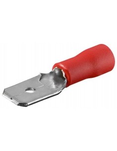1PZ SPINA FASTON 4,8 ISOLATO COLORE ROSSO MAX PER CAVI DA...
