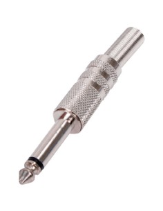 HQM-1201 JACK 6,3 MONO MASCHIO VOLANTE IN METALLO