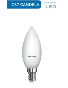 LAMPADA LED  E14 LUNA LUCE CALDA 400 LUMEN 5W RESA 40W 3000K