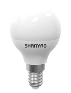 LAMPADA LED E14 SFERA OPACA LUCE FREDDA 534 LUMEN 6W RESA...