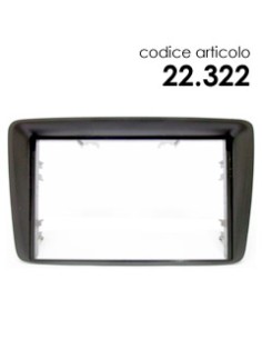 Mascherina 2 Din / Doppio Din per Fiat Panda 2 (169) -...