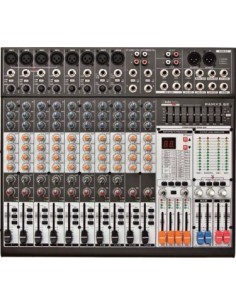 Mixer Professionale 12 canali  (8 mono + 2 stereo) con...