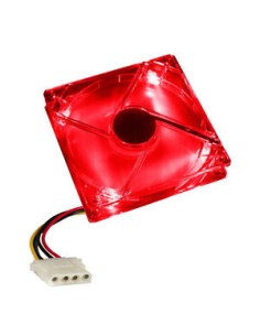 VENTOLA PER PC CON LED ROSSA MISURA 80X80