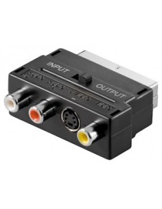 Adattatore SCART commutabile SCART maschio - S-Video...