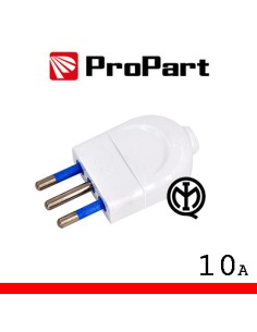 Spina 10A 2P+Terra Dritta  Colore Bianco - VARIE MARCHE