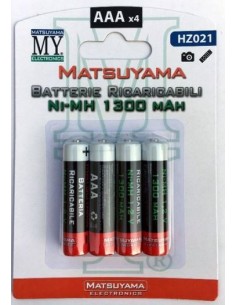 Blister 4 pezzi di batterie ricaricabile per cordless...