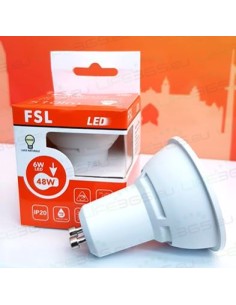 GU10 Lampadina LED - 6W 4000K 510LM 38° CRI +80