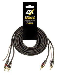 ESX Cavo RCA serie DIRECTION Lunghezza 5 m Doppia...