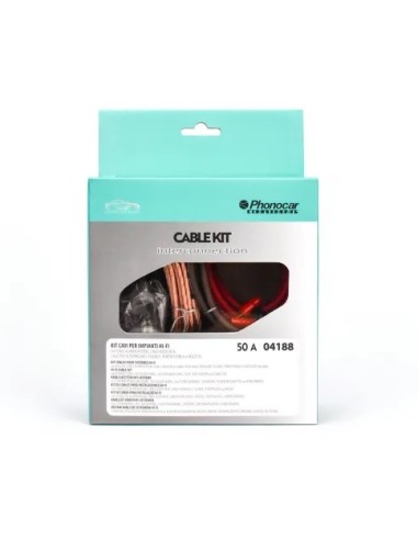 Kit cavi Alimentazione Phonocar con cavo 10 AWG...